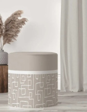 PRINTED POUF