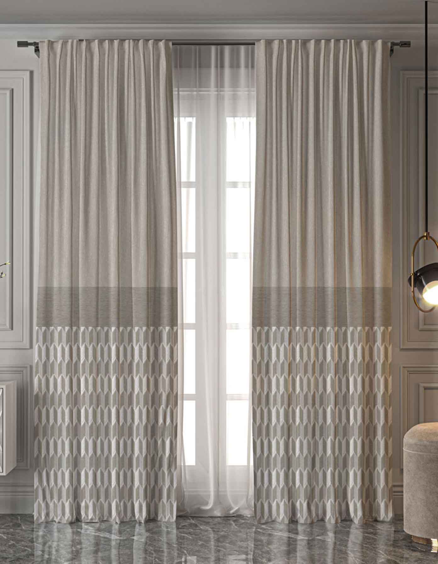 ستارة جاهزة تفصيل شريط جنبين _ كود 167